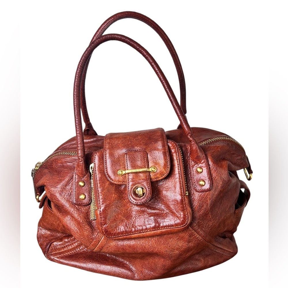 Botkier Brown Tan Large Leather Shoulder Bag
